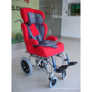 Cómoda silla de ruedas manual para niños con parálisis cerebral (THR-CW258L)